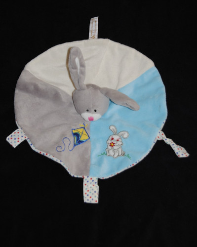 Doudou plat lapin roda - plat,