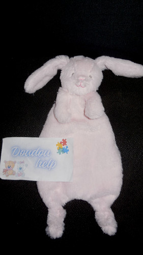 Doudou plat lapin long - plat,