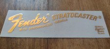 METALLIC FENDER STRATOCASTER 1969 HEADSTOCK  /LOGO METALLIQUE FENDER STRAT 1969