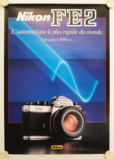 Affiche Appareil Photo NIKON FE2 L'automatique le plus rapide du monde