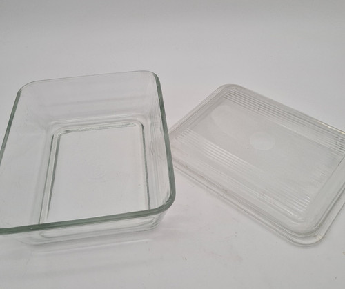 Ancien plat avec couvercle - plat, en