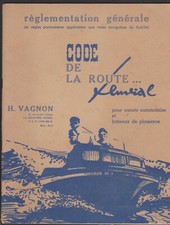 CODE DE LA ROUTE FLUVIAL-H.VAGNON POUR CANOTS AUTOMOBILES/BATEAUX DE PLAISANCE