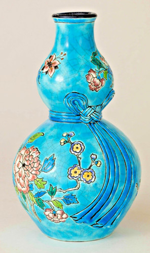 Emaux longwy vase - emaux, longwy.