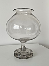 Petit bocal à sangsues  en verre soufflé Apothicaire XIXe siècle .