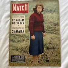 Old french magazine Paris Match n°467 du 22/03/1958 Piaf - De Gaulle