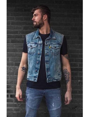 Gilet jacket jean denim - jacket, en