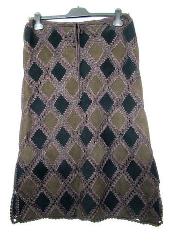 Jupe longue marron foncé - jupe,