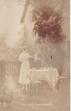 Carte postale. "Après la Dinette " par E.Meier.