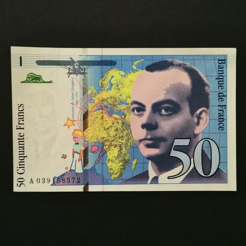 Billet francs saint exupery - billet,
