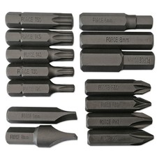 14 EMBOUTS TORX T25 T30 T40 T45 T50, PLATS, PH, PZ TOURNEVIS FRAPPER