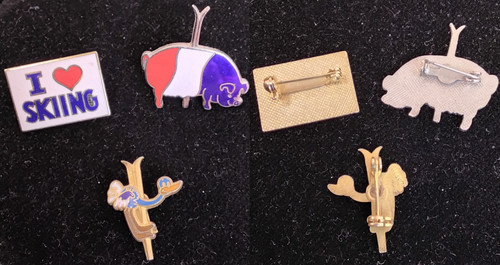 Vintage ski animals and - vintage,