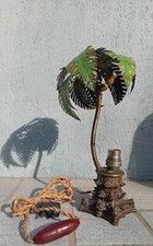 Lampe ancienne PALMIER PALM en bronze , hauteur = 30 cm