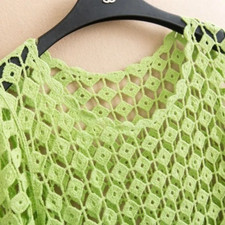 Femmes Crochet Haut Court