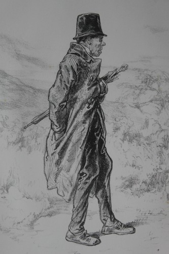 Gavarni lithographie originale - lithographie,