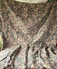 Grand Rideau ancien en tissu