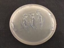 RENE LALIQUE R Boite a poudre D'Orsay trois figurines