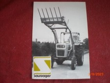 BROCHURE    PUBLICITAIRE   CHARGEUR FRONTAL  SAUVAGER