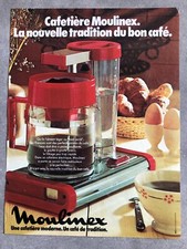 Publicité de presse 1978 Cafetière MOULINEX La nouvelle tradition du bon café