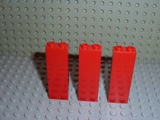 3 x LEGO red bricks 2454 / Set