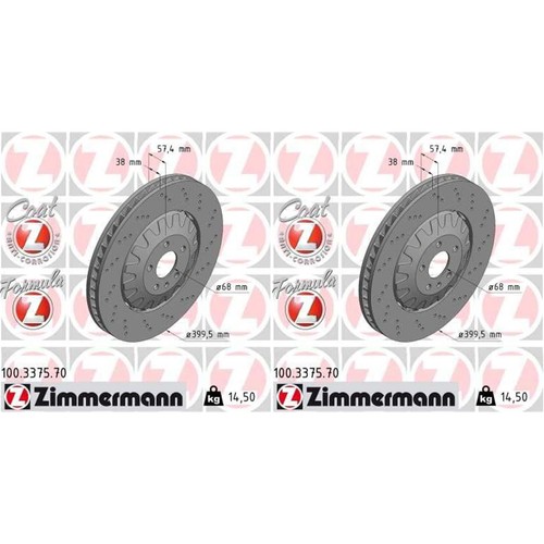 Zimmermann disques frein - 2x,