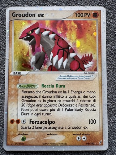 Groudon 100 ex crystal - ex,