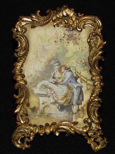 Miniature peinte scene - peinte,