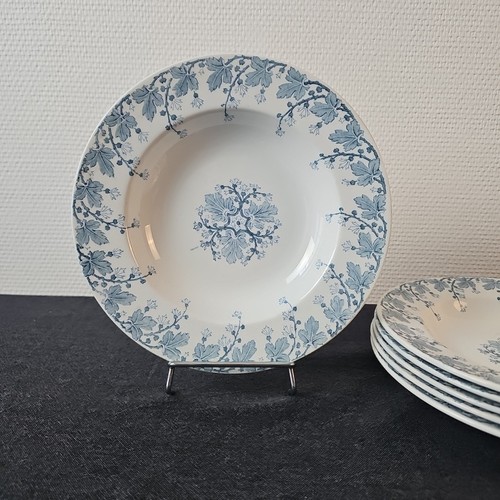 Assiettes creuses décor néva - assiettes,