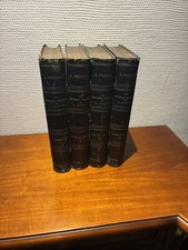 Lot de 4 tomes Louis Figuier / la Science Électricité tunnels canaux voies ferré
