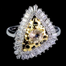 925 Bague en Argent Rond