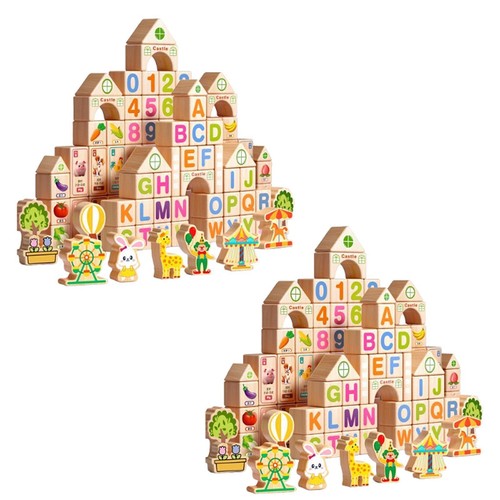 100 pièces blocs - blocs, de