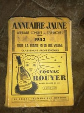 Rare ancien annuaire jaune