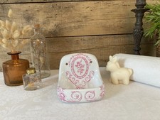 1025⚜️ Ancien Porte Savon Mural en Porcelaine de Paris France Hauteur 12 Cm