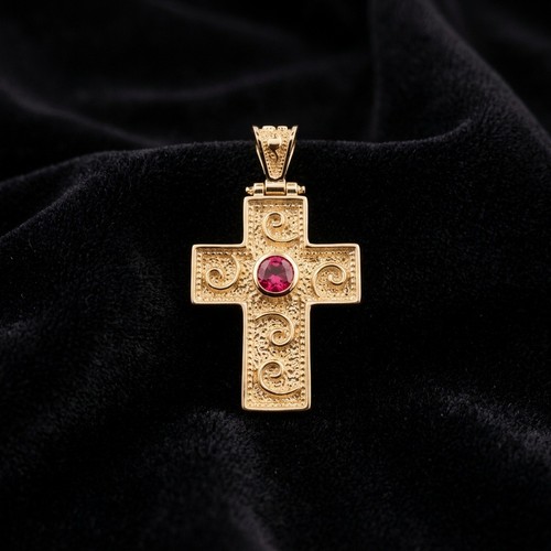 Pendentif croix byzantine - , en