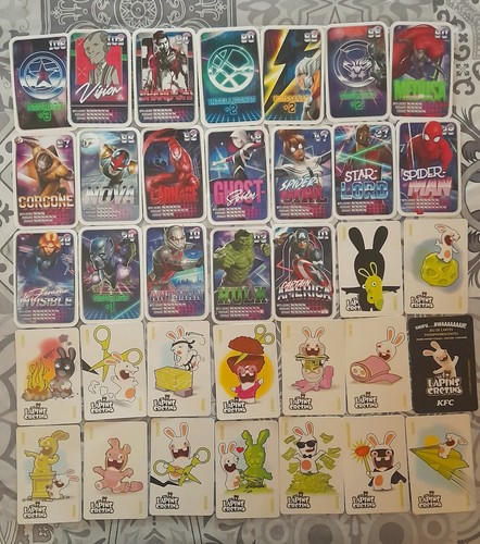 Lot cartes marvel 2021 - lot,
