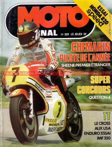 Moto journal 301 honda 750 - ,