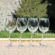 Set de 4 verres à vin à pied incurvé vintage J.P CHENET