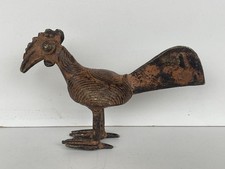 Bronze du Bénin Statuette coq animal sacrificiel votif XIXe Nigéria