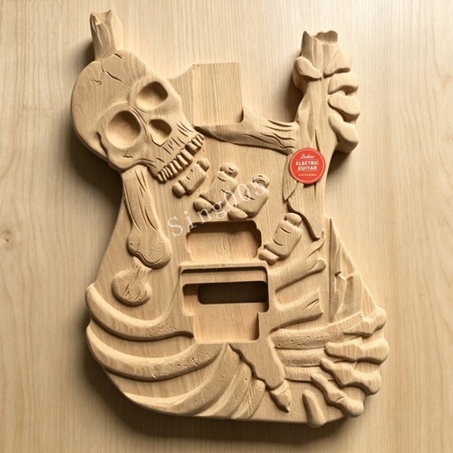 Unfinished electric guitar - unfinished,