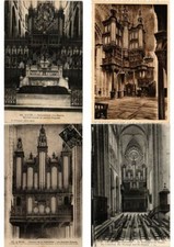 ORGAN, CHURCH ORGANS FRANCE MUSIC 73 Vintage Postcards Mostly Pre-1970 (L2588)
