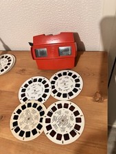 Visionneuse View Master + 4 Disques Disney Le Roi Lion Et Le Livre De La Jungle