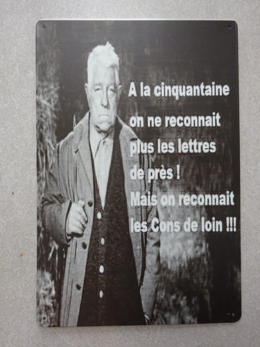 Sympathique plaque métal