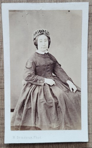 Cdv femme robe coiffe empire - cdv,