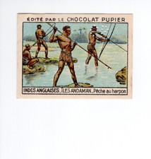 Chromo Indes Anglaises Iles English Indies Andaman TB 1950s Pub: PUPIER 2 scans