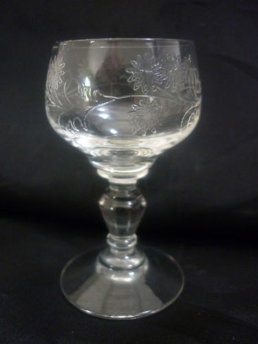 Verre liqueur ciselé ancien - verre,