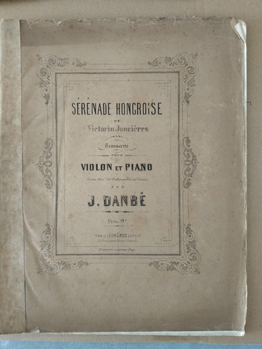 Partition ancienne violon - partition,