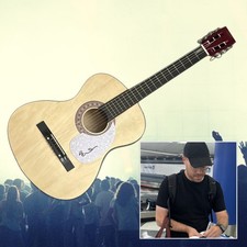 GFA Ryan O'Neal Singer Couchage At Last Signé Acoustique Guitare Preuve COA