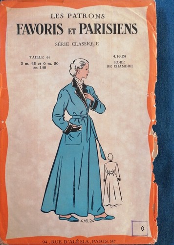 Patron vintage robe - patron,