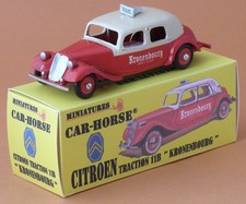 Car-Horse Citroen Traction 11 bl biere Kronenbourg style Dinky CIJ JRD