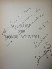 SUCCESSION LINO VENTURA /A L'AUBE D'UN MONDE NOUVEAU Charles Bourgeon Envoi 