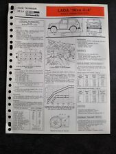 Fiche Technique Automobile - Lada Niva 4X4  Boîte 5 Vitesses Type 2121